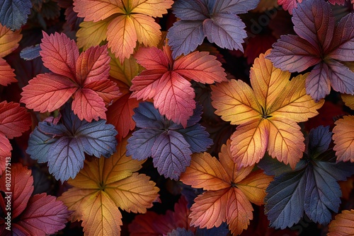 Colorful autumn leaves background  close up   Fall season concept