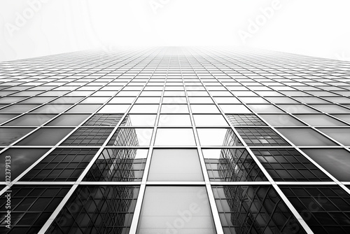A modern background featuring an architectural grid pattern in stark black and white, suggesting modernist precision. photo