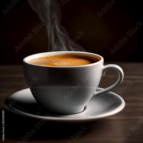 cup of coffee with smoke