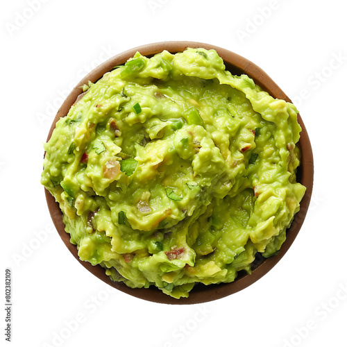Guacamole, transparent background, isolated image, generative AI