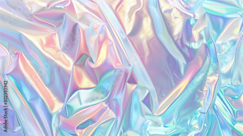 ホログラムの背景素材。メタリックな背景デザイン