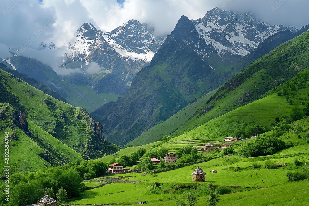 beauty of a mountain landscape