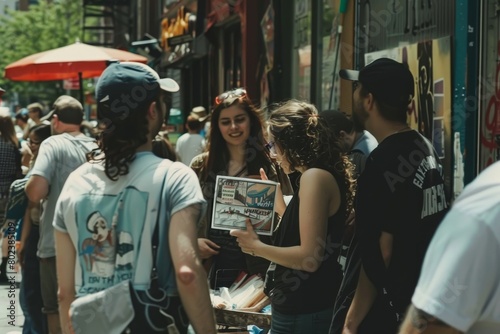 Thousands of people visited the city streets during Milan Women's Day.