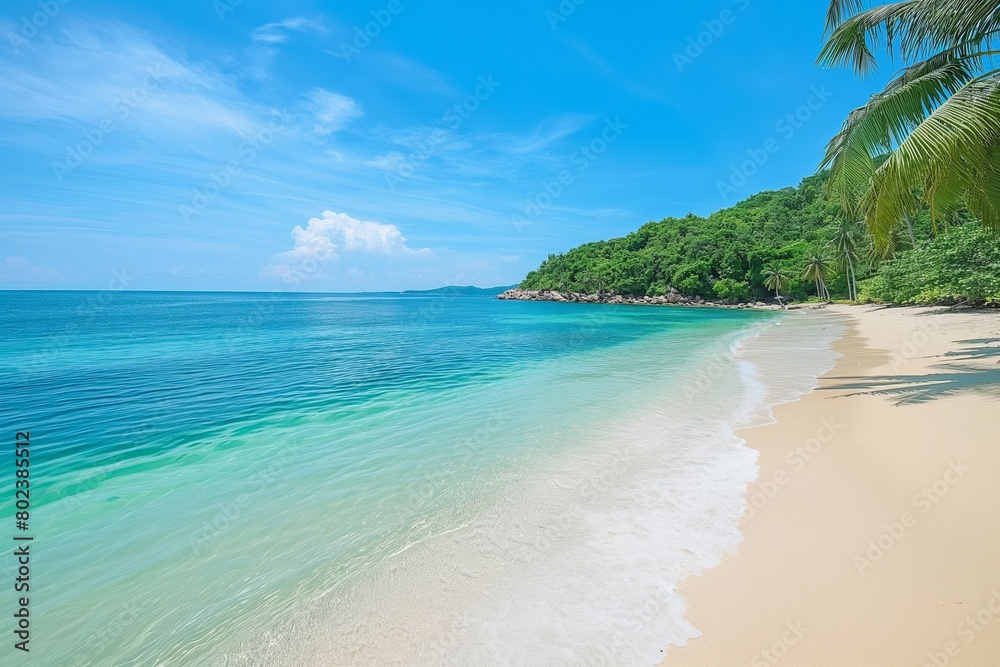 tropical paradise with palm-fringed beaches tropical paradise with palm-fringed beaches