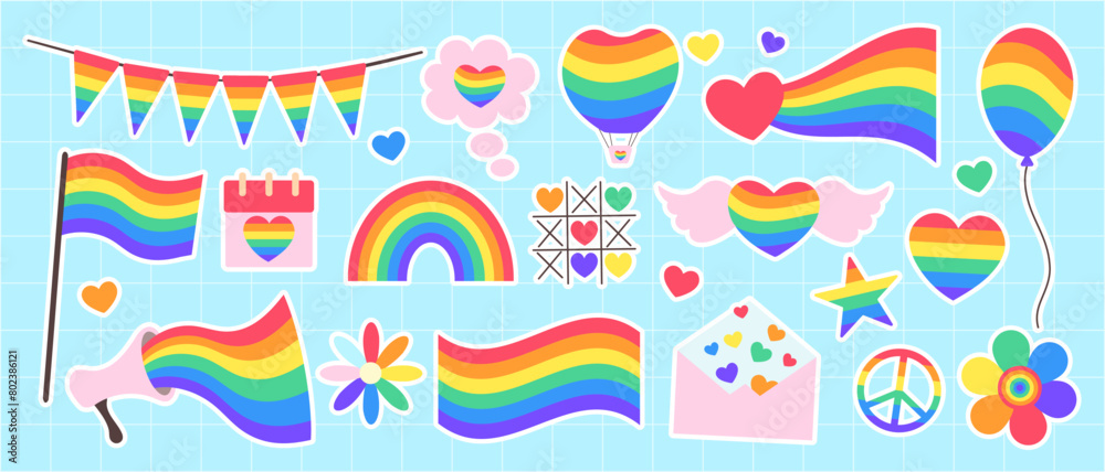 Pride and Equality: Vibrant LGBT Sticker Collection