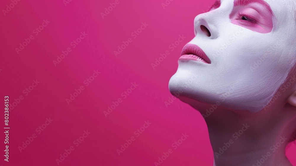 Close-up shot of a person wearing a face mask. Suitable for health and safety concepts Close-up shot of a person wearing a face mask. Suitable for health and safety concepts