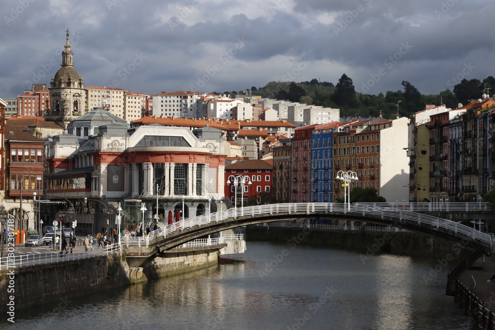 River of Bilbao through the old town