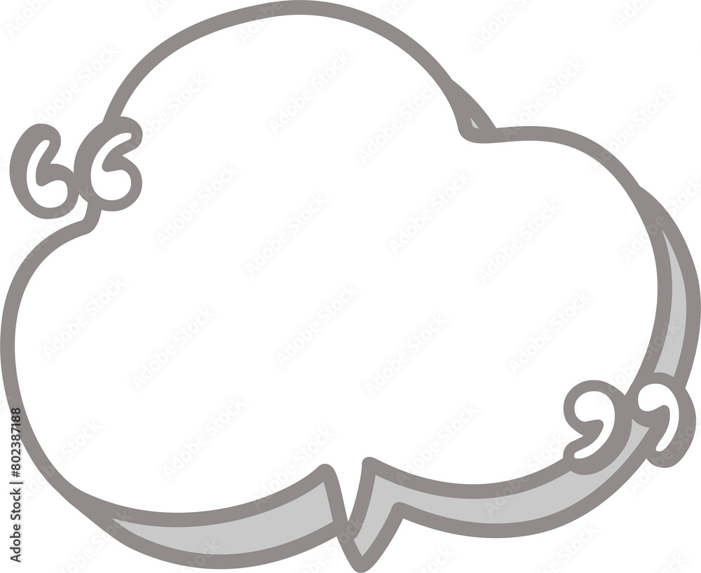 3d black and white color speech bubble balloon with quotation marks, icon sticker memo keyword planner text box banner, flat png transparent element design 3d black and white color speech bubble balloon with quotation marks, icon sticker memo keyword planner text box banner, flat png transparent element design