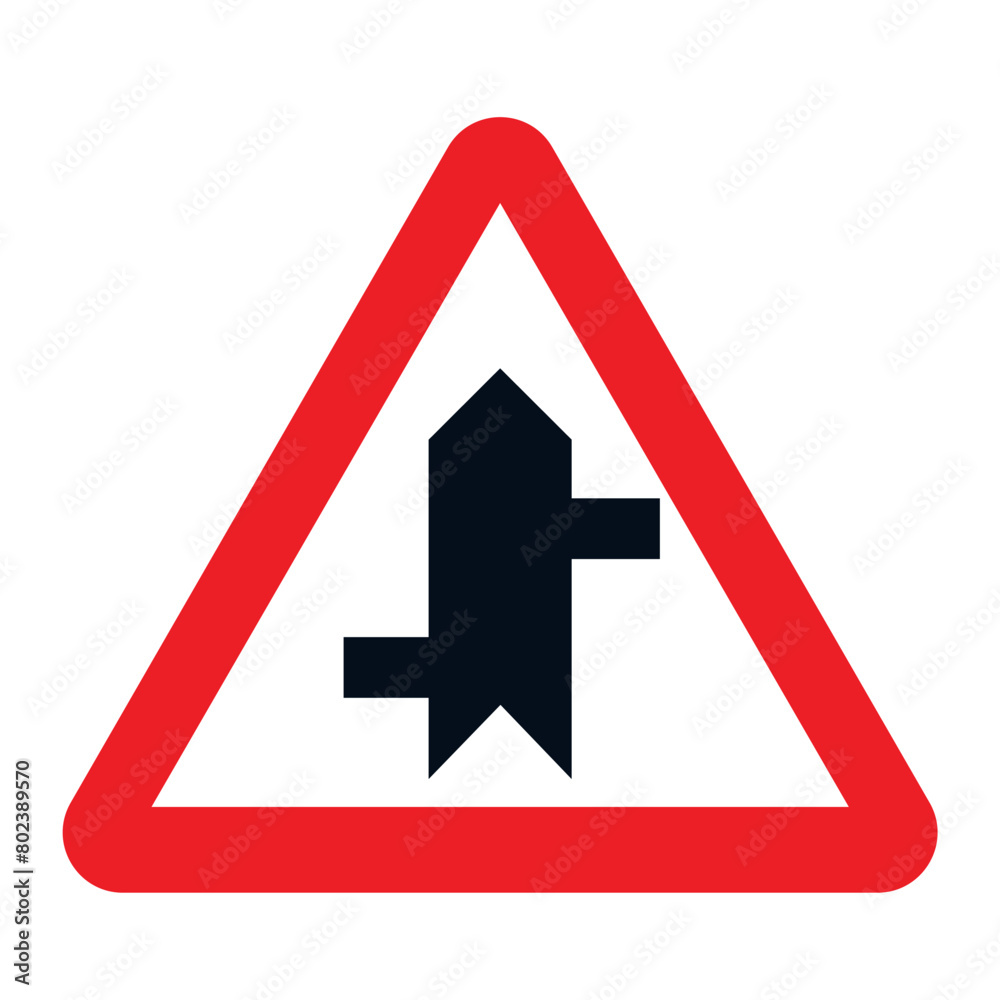 DANGER TRAFFIC SIGNS OF SPAIN, P-1e - Section with direct access.eps DANGER TRAFFIC SIGNS OF SPAIN, P-1e - Section with direct access.eps