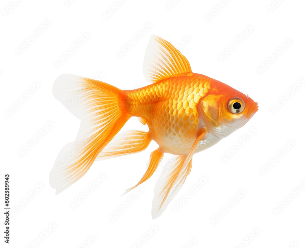A single goldfish gliding in a glass bowl filled with water, embodying simplicity and elegance. Generative AI A single goldfish gliding in a glass bowl filled with water, embodying simplicity and elegance. Generative AI