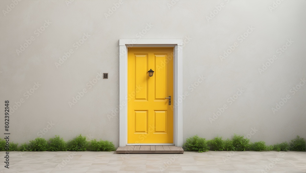 Fototapeta premium yellow door 