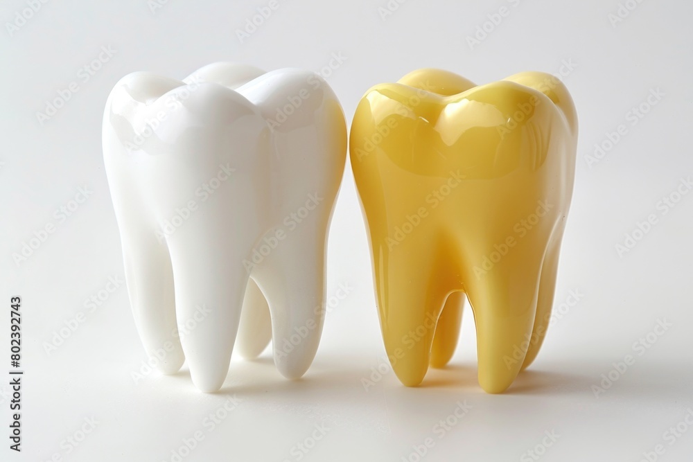 Image of two toothbrushes side by side. Perfect for dental or hygiene concepts Image of two toothbrushes side by side. Perfect for dental or hygiene concepts