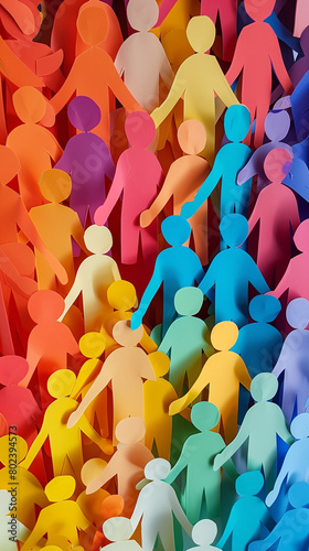 concept of diversity at work, created with generative AI technology