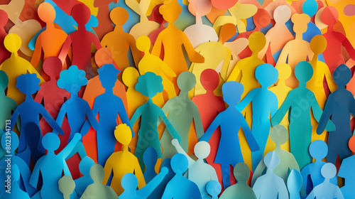 concept of diversity at work, created with generative AI technology
