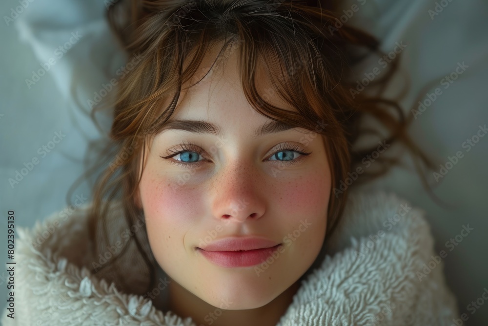 Spa Oasis: Portrait of a Woman in Tranquility Spa Oasis: Portrait of a Woman in Tranquility