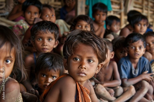 Unidentified Indian children in Surin  India