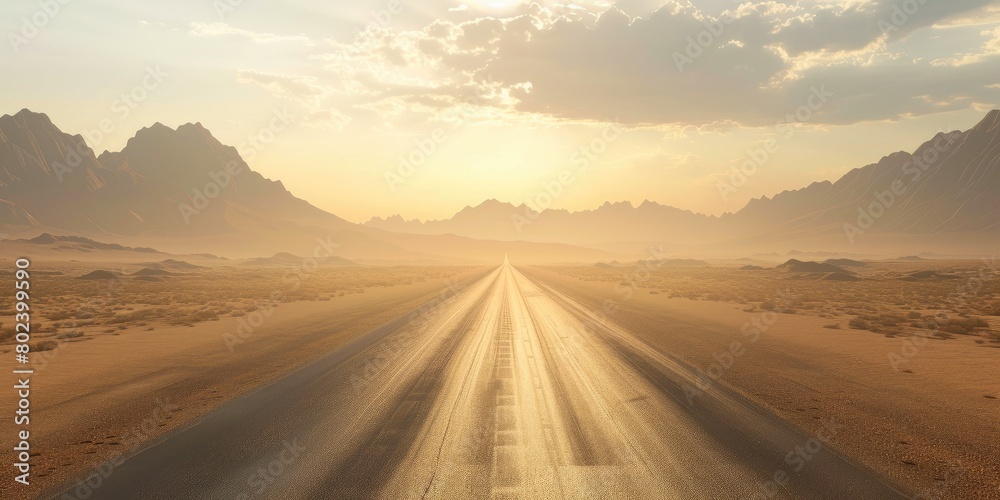 Endless Horizon: Desert Road in Unreal Engine