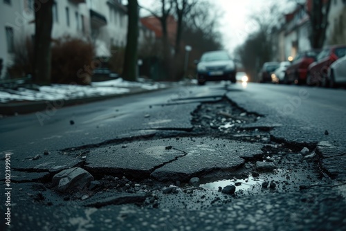 Urban Neglect: Potholes Scar City Streets