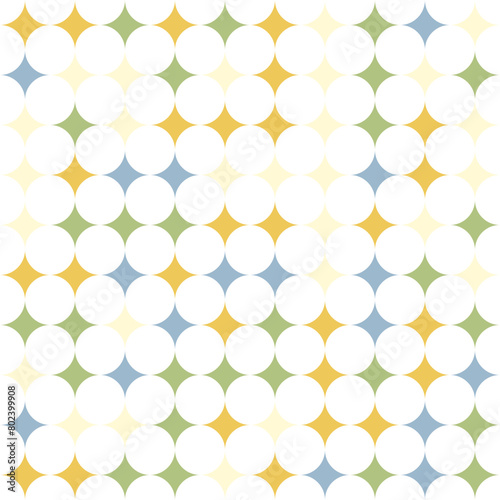 Bauhaus geometric vector pattern design 