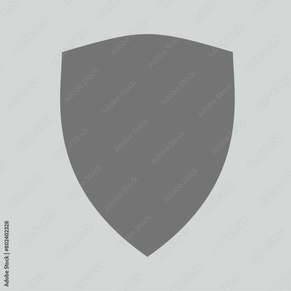 Grey Shield with Grey Background Grey Shield with Grey Background