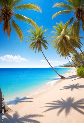 Beautyful tropical beach and sea background