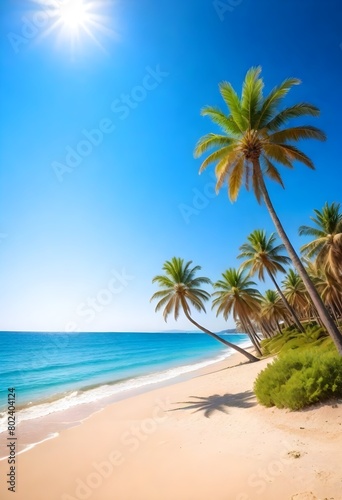 Beautyful tropical beach and sea background