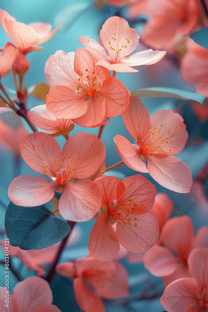 Blossoming Geometrics: A Petalled Array in Pastel, Blossoming Geometrics: A Petalled Array in Pastel,