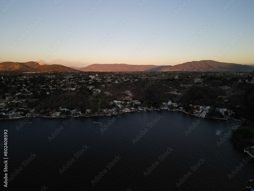 Tequesquitengo lake views in Morelos, Mexico