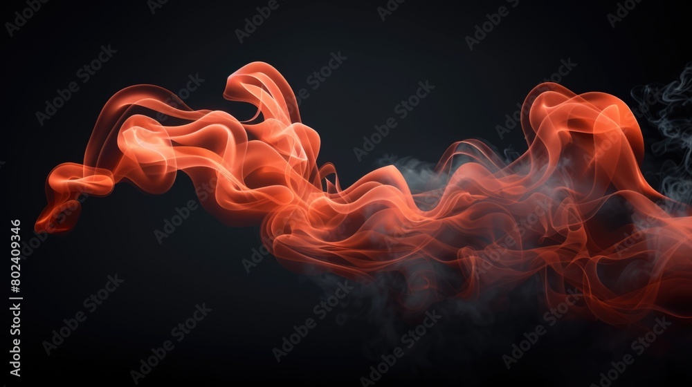 A red and black background with smoke billowing out, creating a dynamic and dramatic atmosphere A red and black background with smoke billowing out, creating a dynamic and dramatic atmosphere