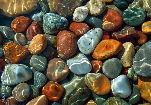 Ccolorful Pebble Stone Background