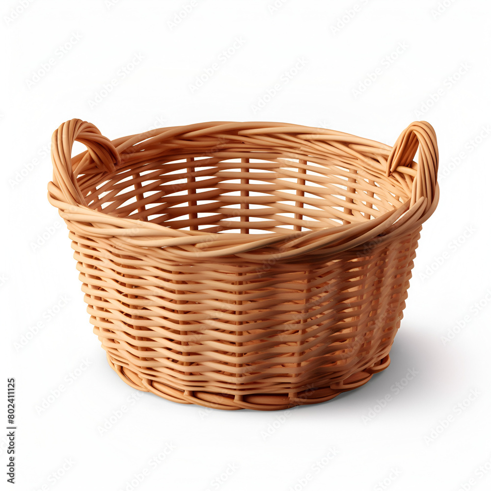 A Basket isolated on white background