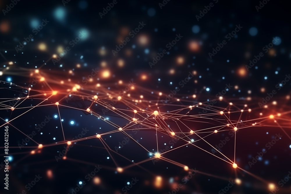 Technology network abstract background