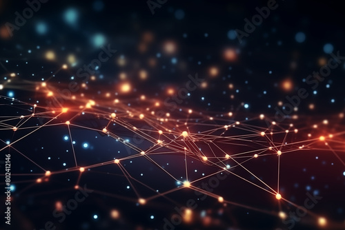 Technology network abstract background