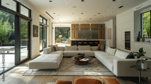 Wallpaper Mural Elegant Modern Living Room Mockup Interior Design  Torontodigital.ca