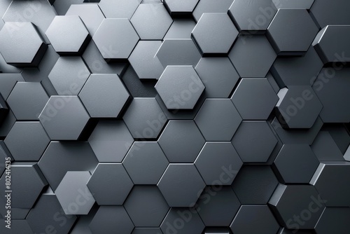 Gray hexagonal tiles for design and print on products.