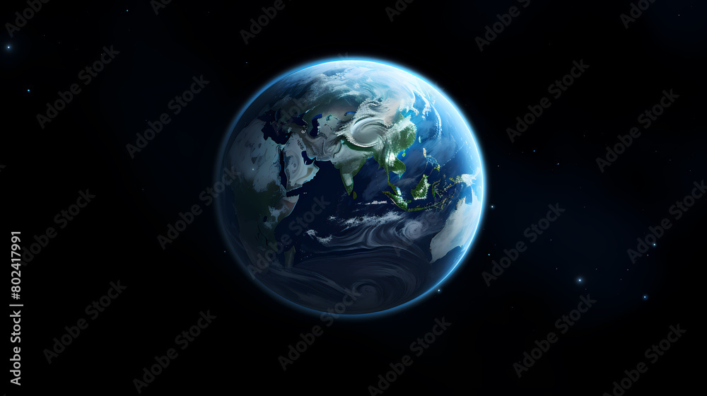 Ultra-wide shot of Earth from space