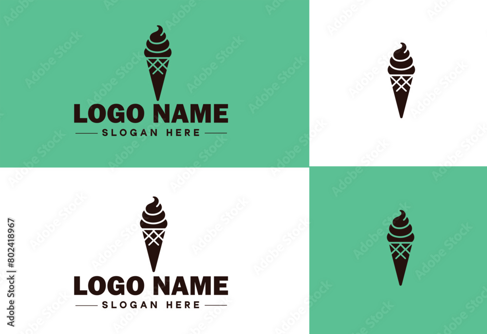 ice cream icon food restaurant cafe logo modern flat business vector logo ice cream icon food restaurant cafe logo modern flat business vector logo
