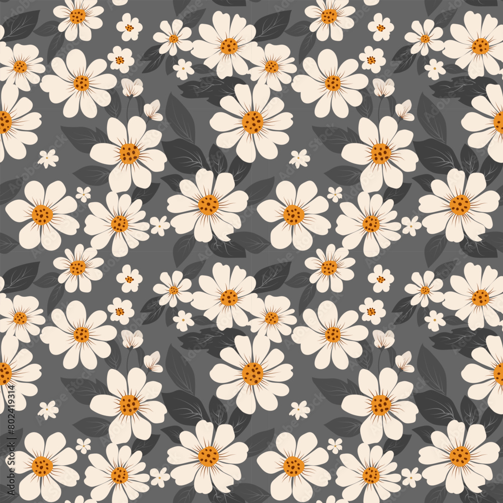 Seamless floral pattern. Background in small flowers for textiles, fabrics, cotton fabric, covers, wallpaper, print, gift wrapping, postcard, scrapbooking. Seamless floral pattern. Background in small flowers for textiles, fabrics, cotton fabric, covers, wallpaper, print, gift wrapping, postcard, scrapbooking.