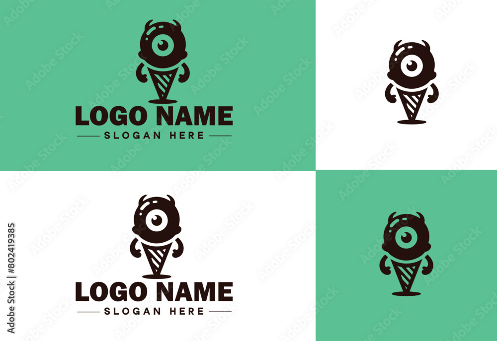ice cream icon food restaurant cafe logo modern flat business vector logo ice cream icon food restaurant cafe logo modern flat business vector logo