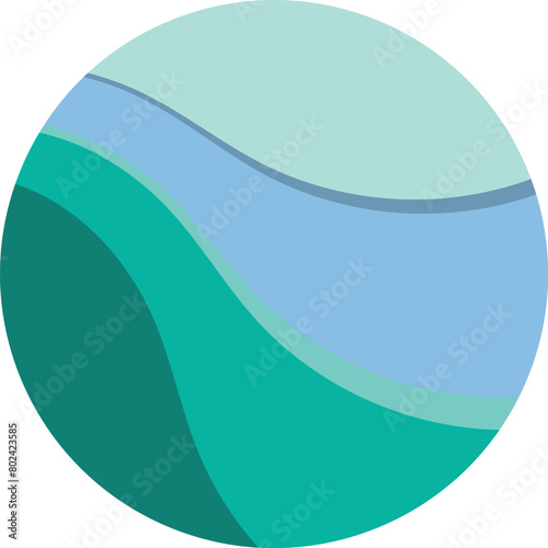 wave background vector of nature template design illustration