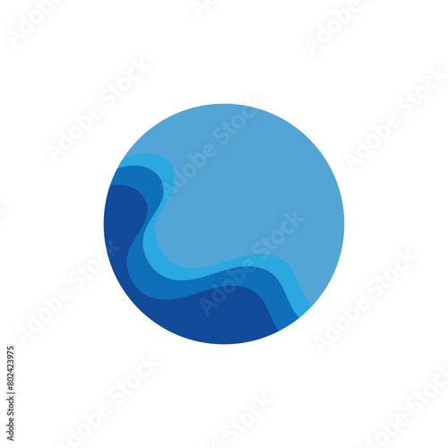 wave background vector of nature template design illustration