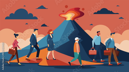 As the economy continued to spiral downward the citizens felt like they were walking on a volcano waiting for it to erupt and destroy everything they.