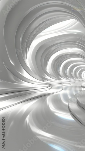 Monochrome Spiral Design