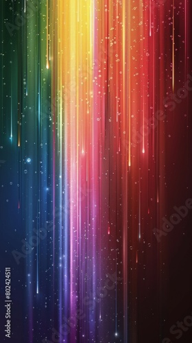 Vibrant Background With Stars and Lines