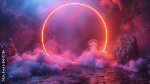 Ring of Fire Amidst Stars