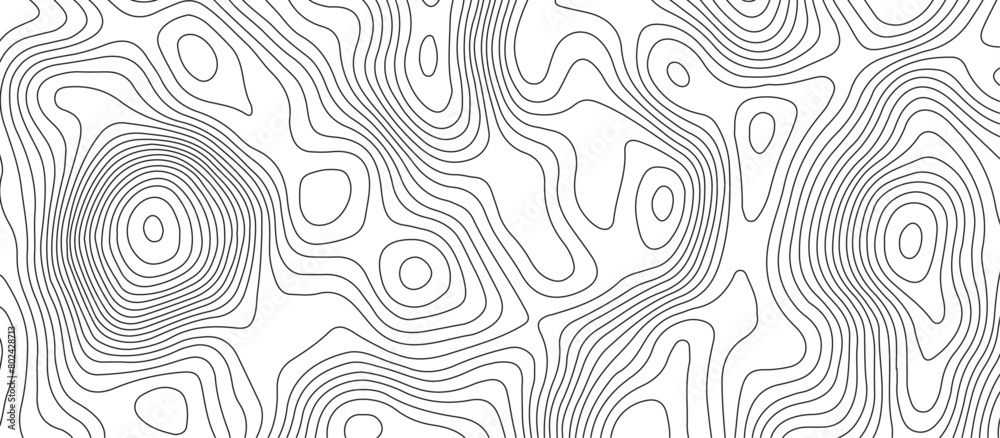 White background topography contour map with black curve lines .luxury topographic wavy pattern and geographic grid map design . White background topography contour map with black curve lines .luxury topographic wavy pattern and geographic grid map design .