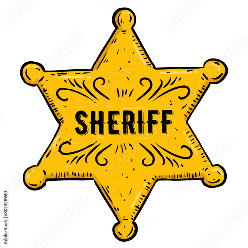sheriff star badge photo