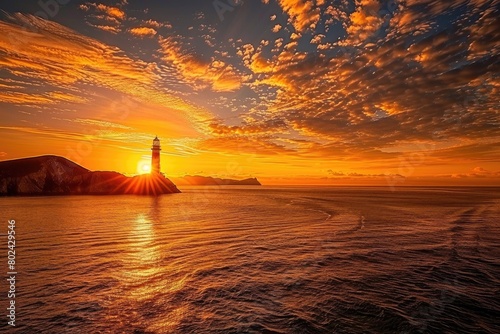 Ethereal Sunset Painting the Lighthouse © pvl0707
