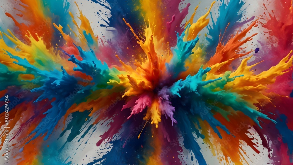 Kunstvolle Farbdynamik: Abstrakte Farben in Aktion Kunstvolle Farbdynamik: Abstrakte Farben in Aktion