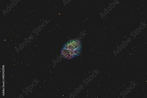 Detailed image of the Crab Nebula © lukszczepanski